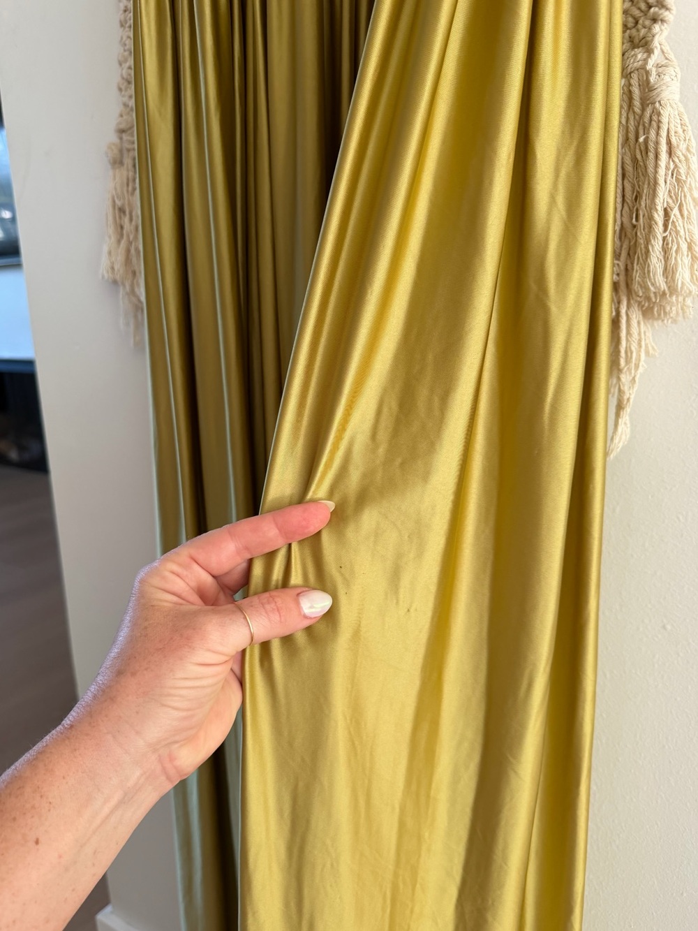 Delfi Collective Olive green Oriana satin basque waist maxi dress - Picture 9 of 10